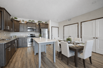 Crossroads at elm creek open-concept kitchens with center islands